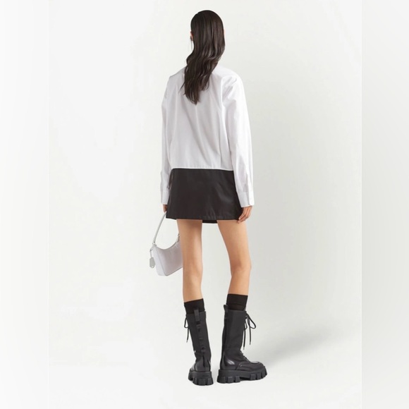 Prada two-tone panelled shirtdress - Picture 2 of 6